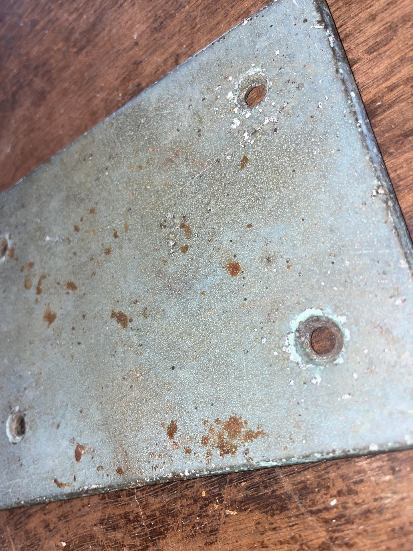 Solid Bronze Backing Plate 5 7/8” Long x 4 1/4” Wide x 1/8” Thick