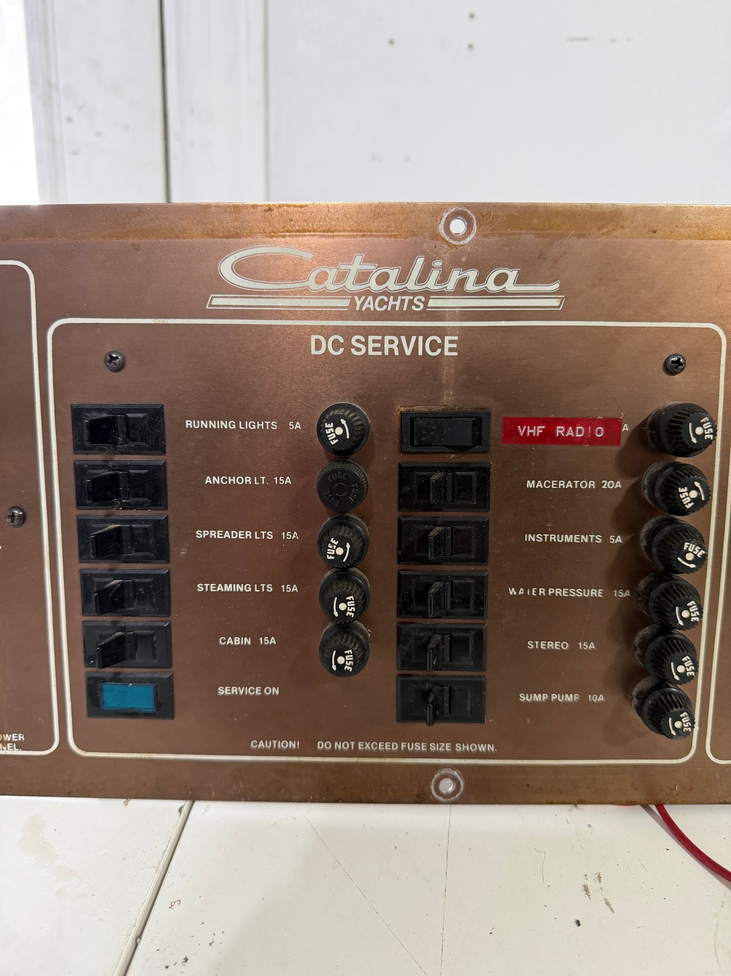 Catalina 34 AC/DC Panel