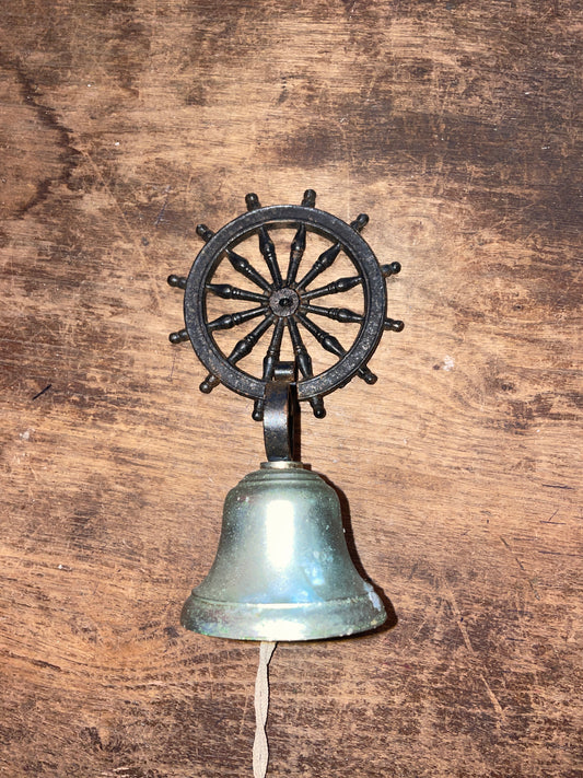 Vintage Ships Wheel Bell