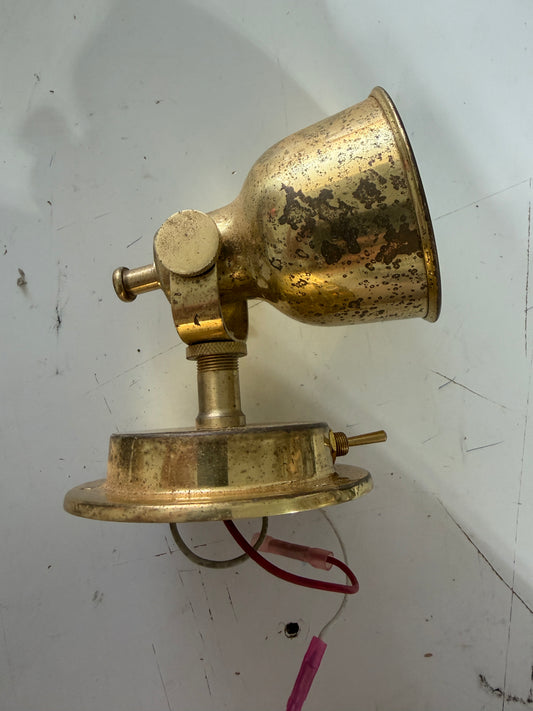 Brass Interior Tilting Light - LED Light Bulb