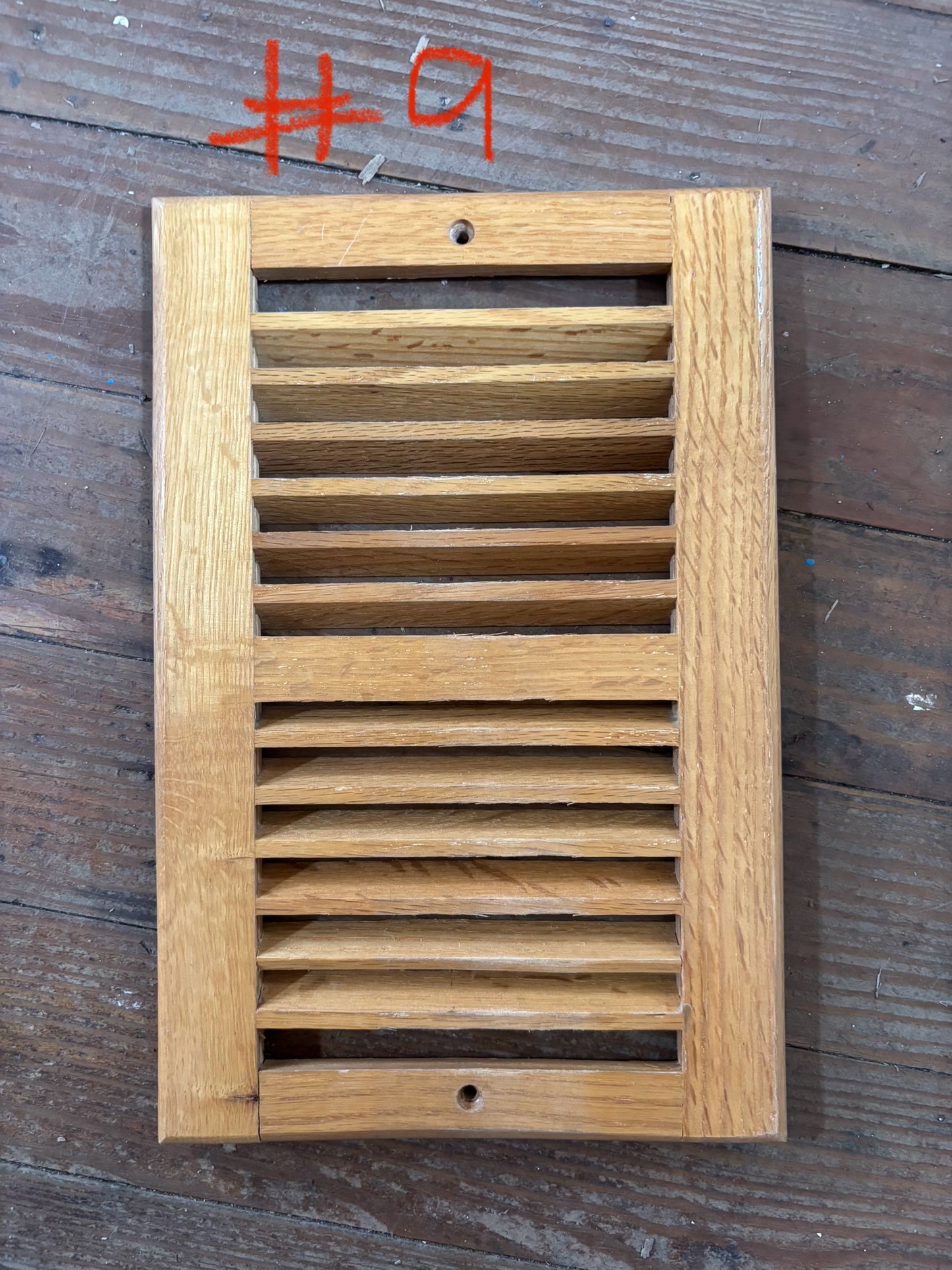 Louvered Vent Cover -- 11 1/2" Long x 7 1/2" Wide -- #9