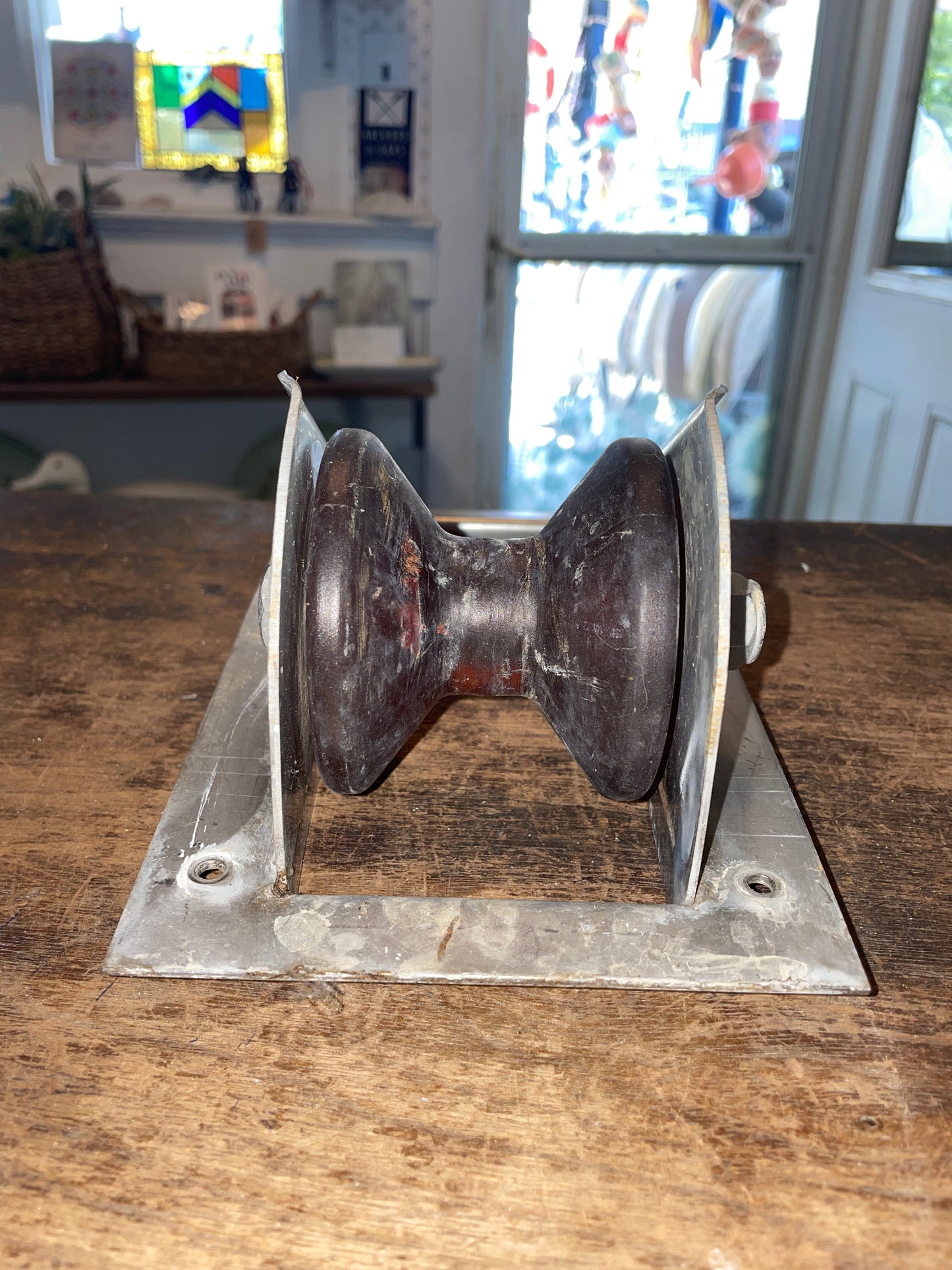 Anchor Roller Mounts In Deck- Trapezoid Base Shape