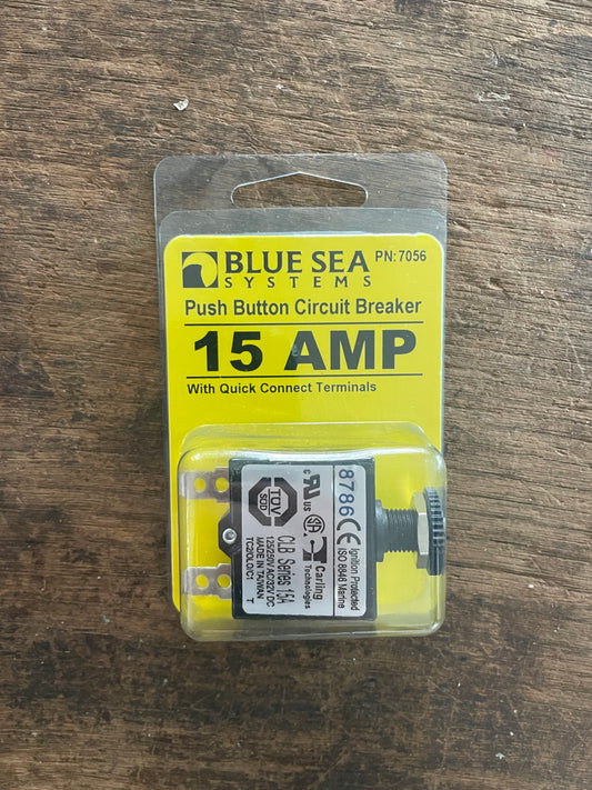 BSS Push Button Circuit Breaker 15 AMP NEW