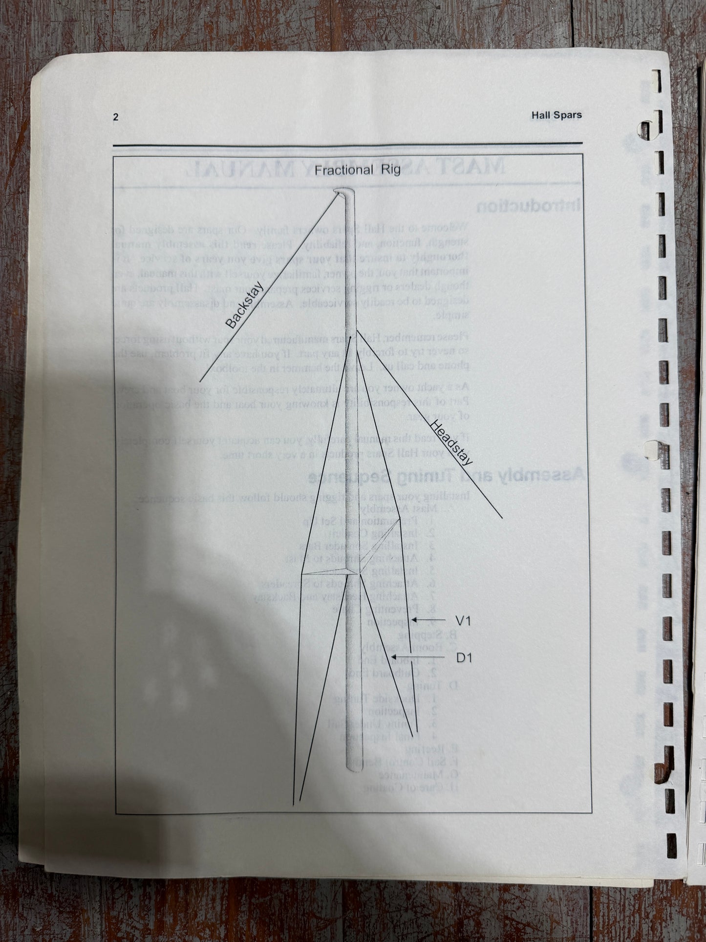 TARTAN 33 Mast Assembly Manual