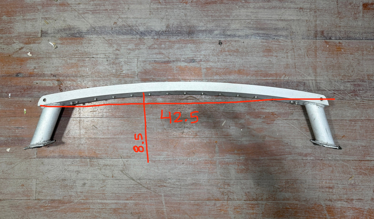 Arched Raised Aluminum Traveller - T Track - 1 1/2" Track