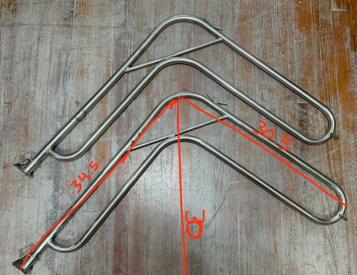 Stainless Steel Dinghy Davits - OFF COLUMBIA 36