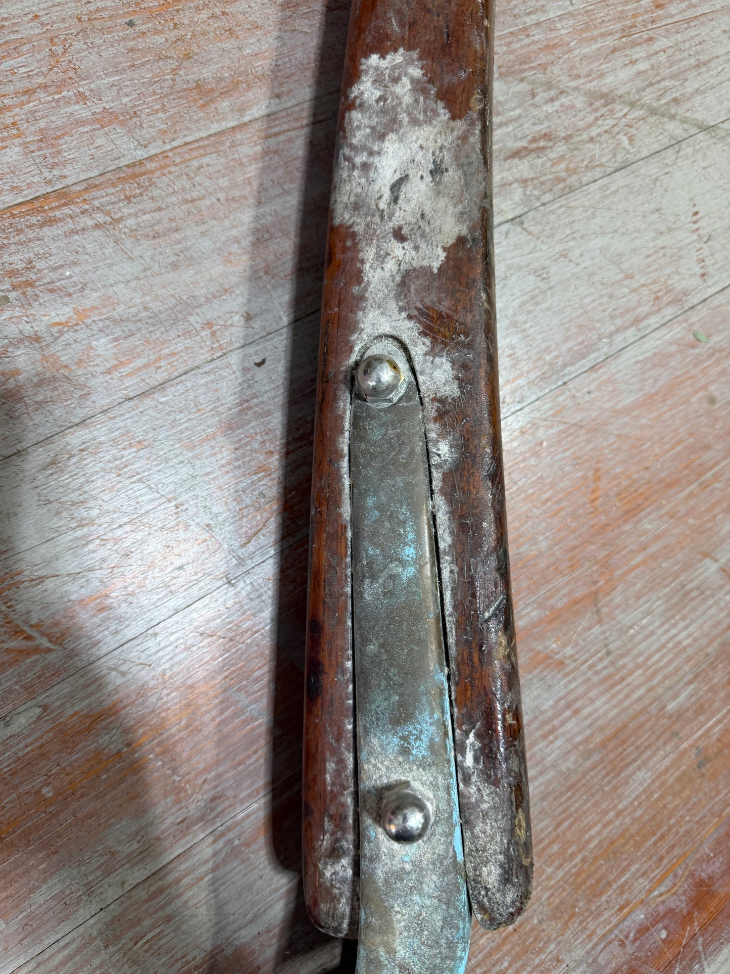 CREALOCK 37 Slightly Curved Tiller Handle - 61" Total Length WITH RUDDER HARDWARE-- #7