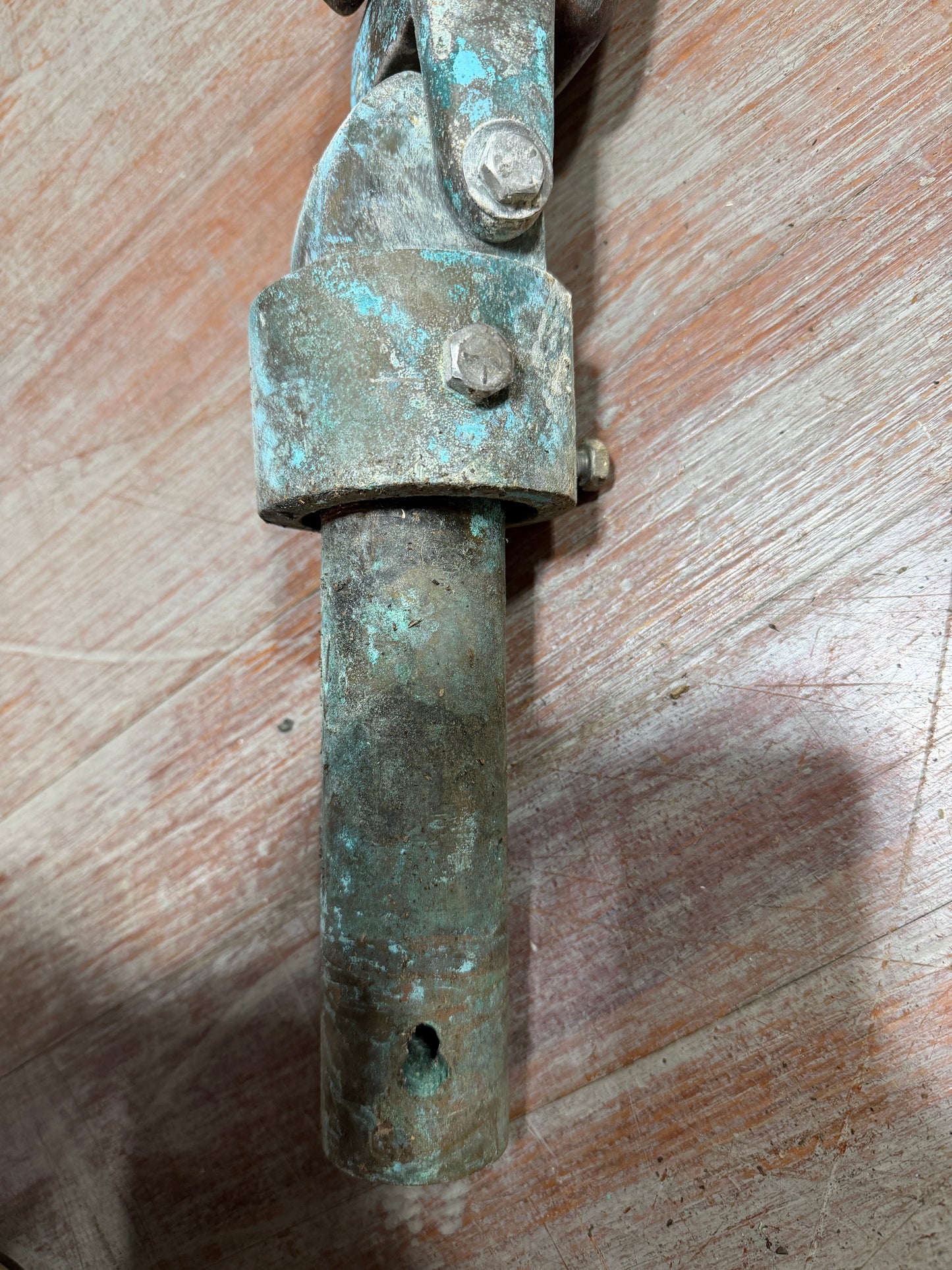 CREALOCK 37 Slightly Curved Tiller Handle - 61" Total Length WITH RUDDER HARDWARE-- #7