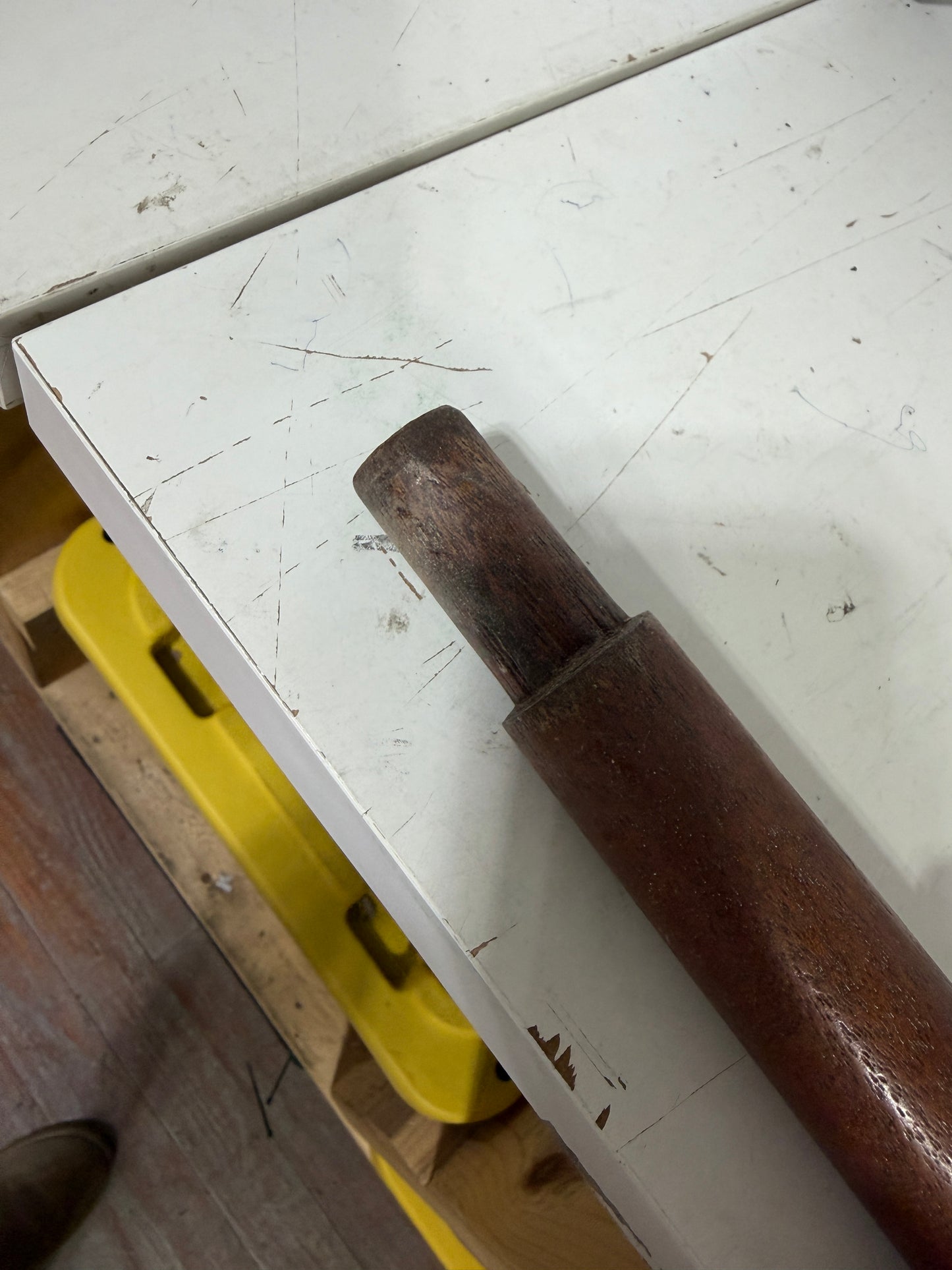 36" Long Teak Flag Pole WITH 16x24 Nautical American Flag