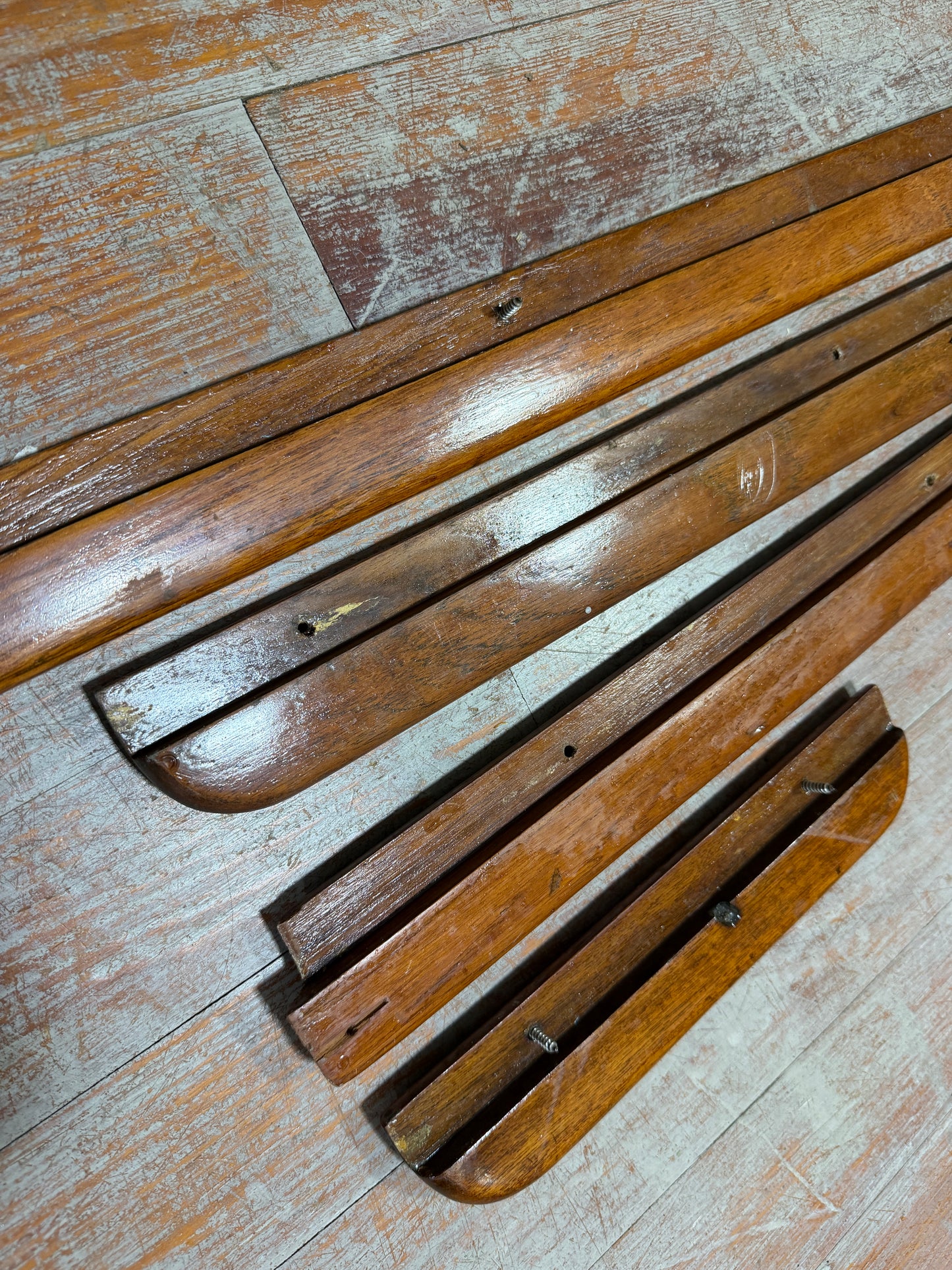 4 Pieces Of Teak Trim - Columbia 36 -- #235