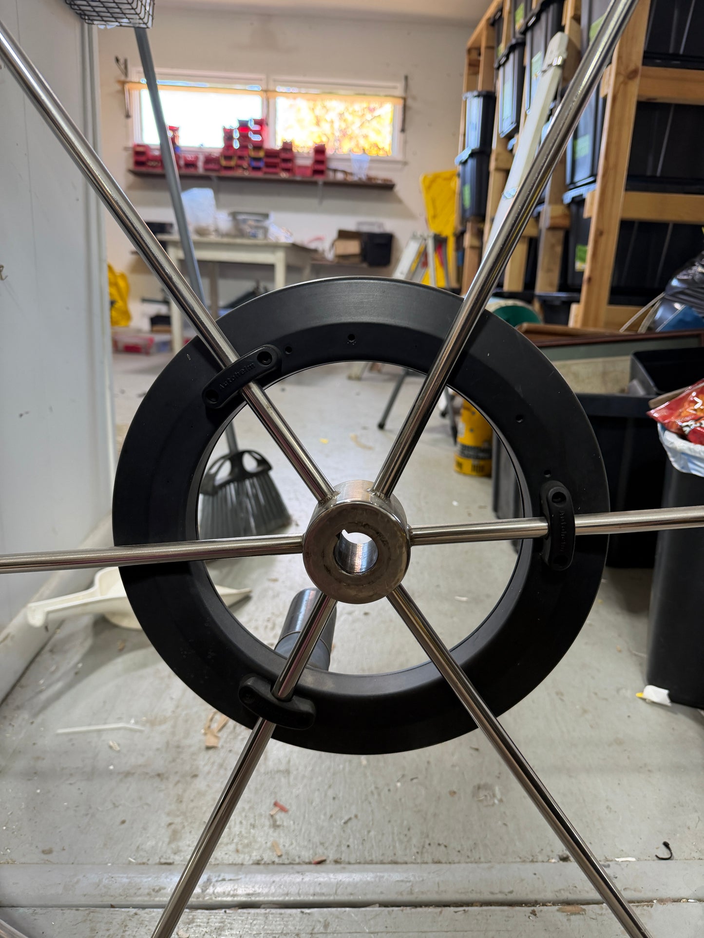 32" Edson Wheel With Autohelm Autopilot Wheel