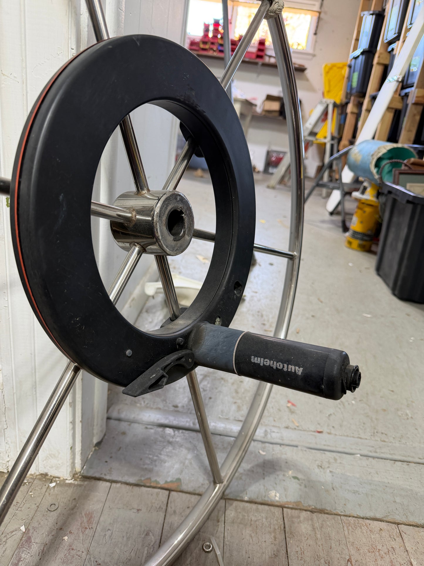 32" Edson Wheel With Autohelm Autopilot Wheel