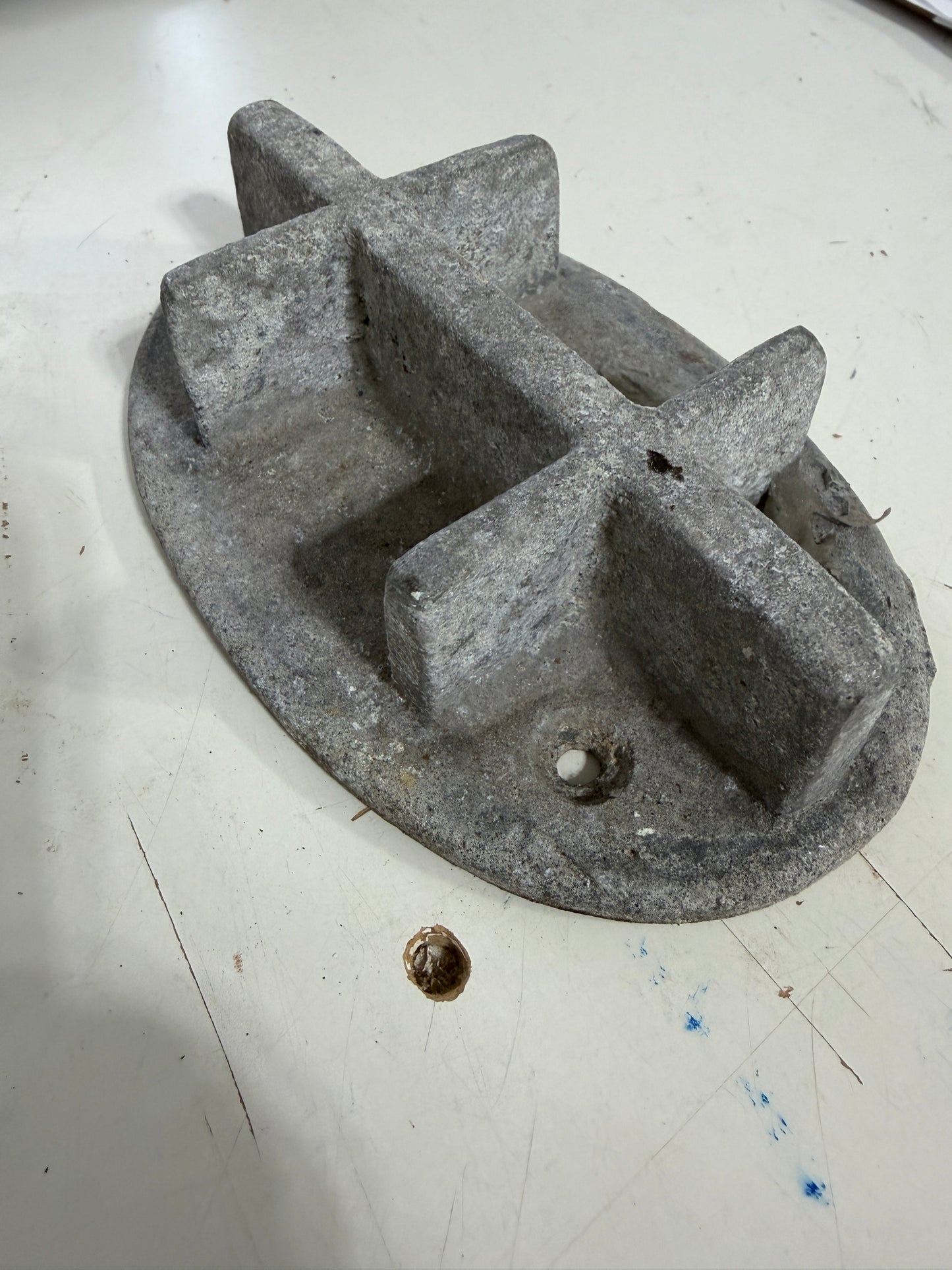 Cal 25 Aluminum Mast Base - 6 1/8" Long x 4" Wide