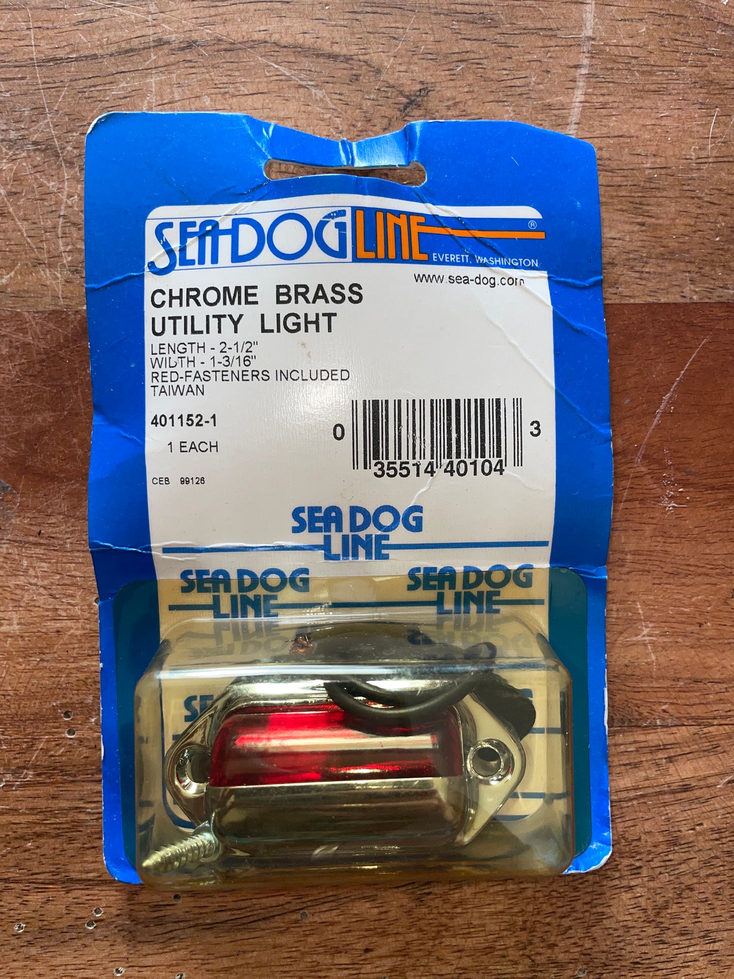 Seadog Line Chrome Brass Utility Light Model # 401152-1 NEW