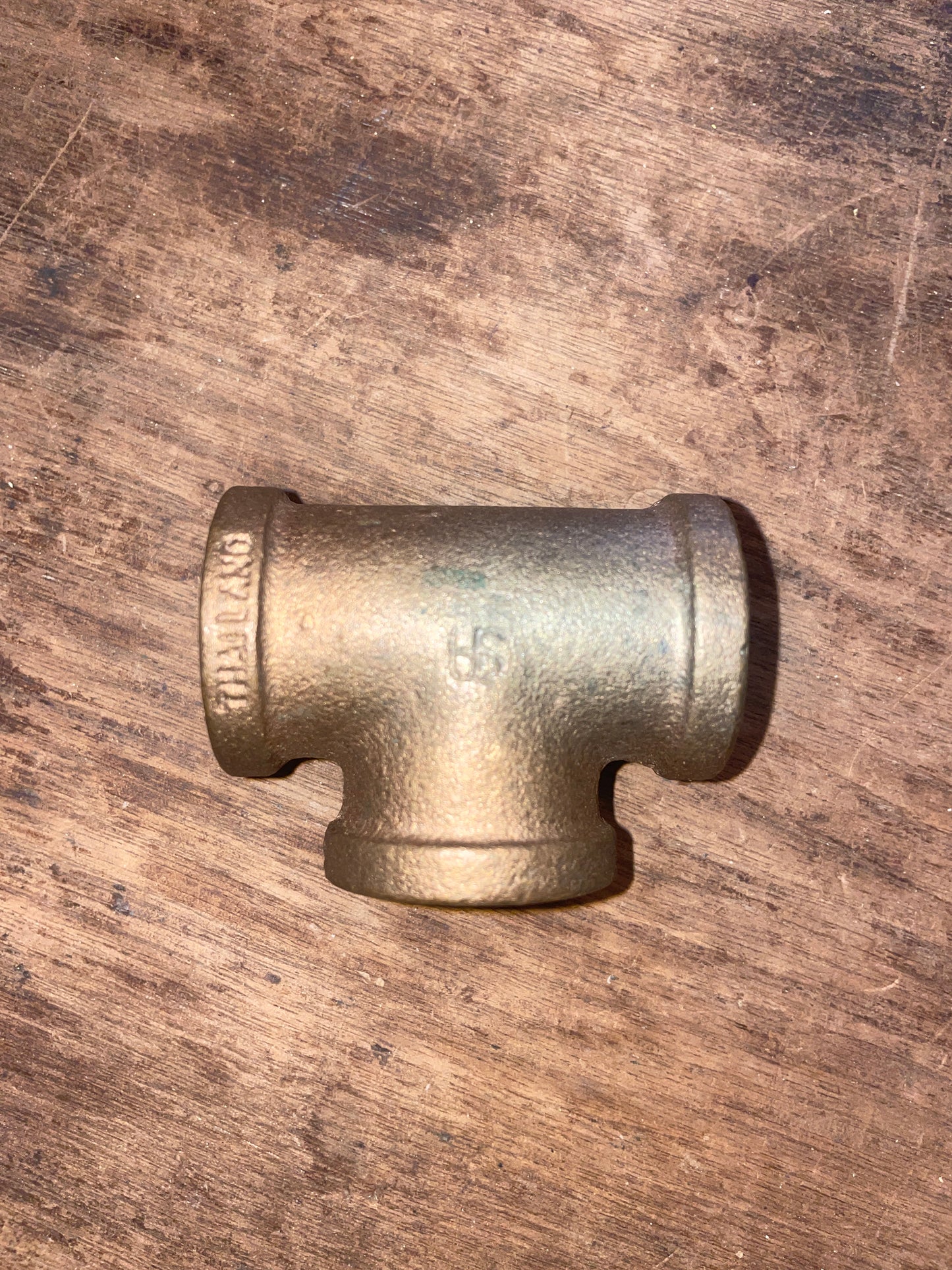 7/8” Bronze Pipe Tee Coupler NEW