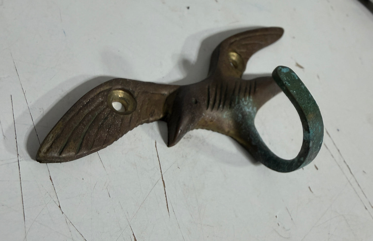 Small Brass Seagull Hook
