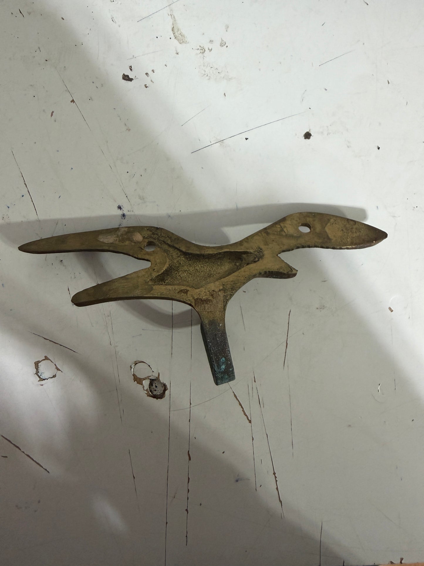 Small Brass Seagull Hook