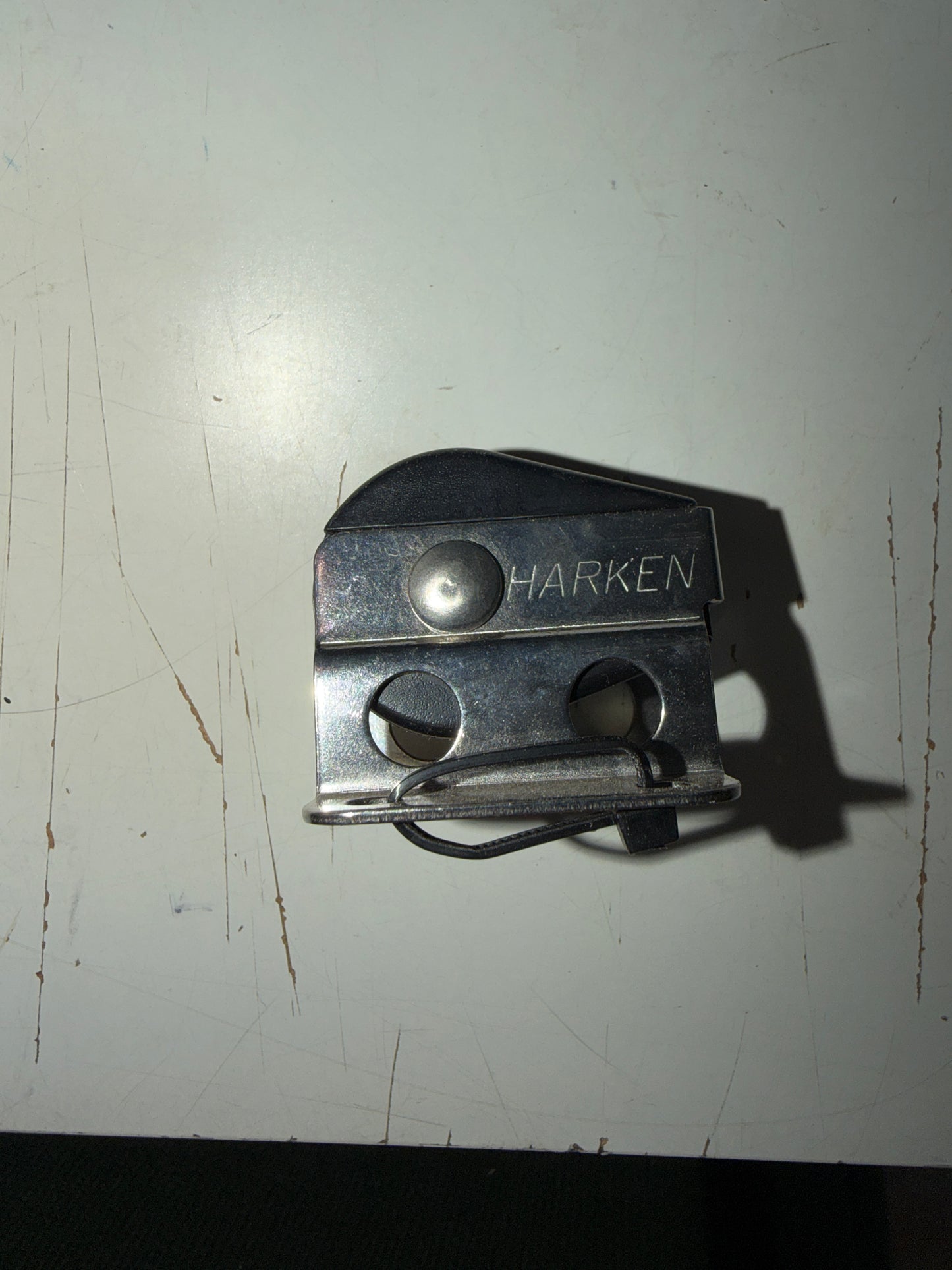 Small Harken 1 1/8” Sheave Single Cheek Block- 5/16” Line