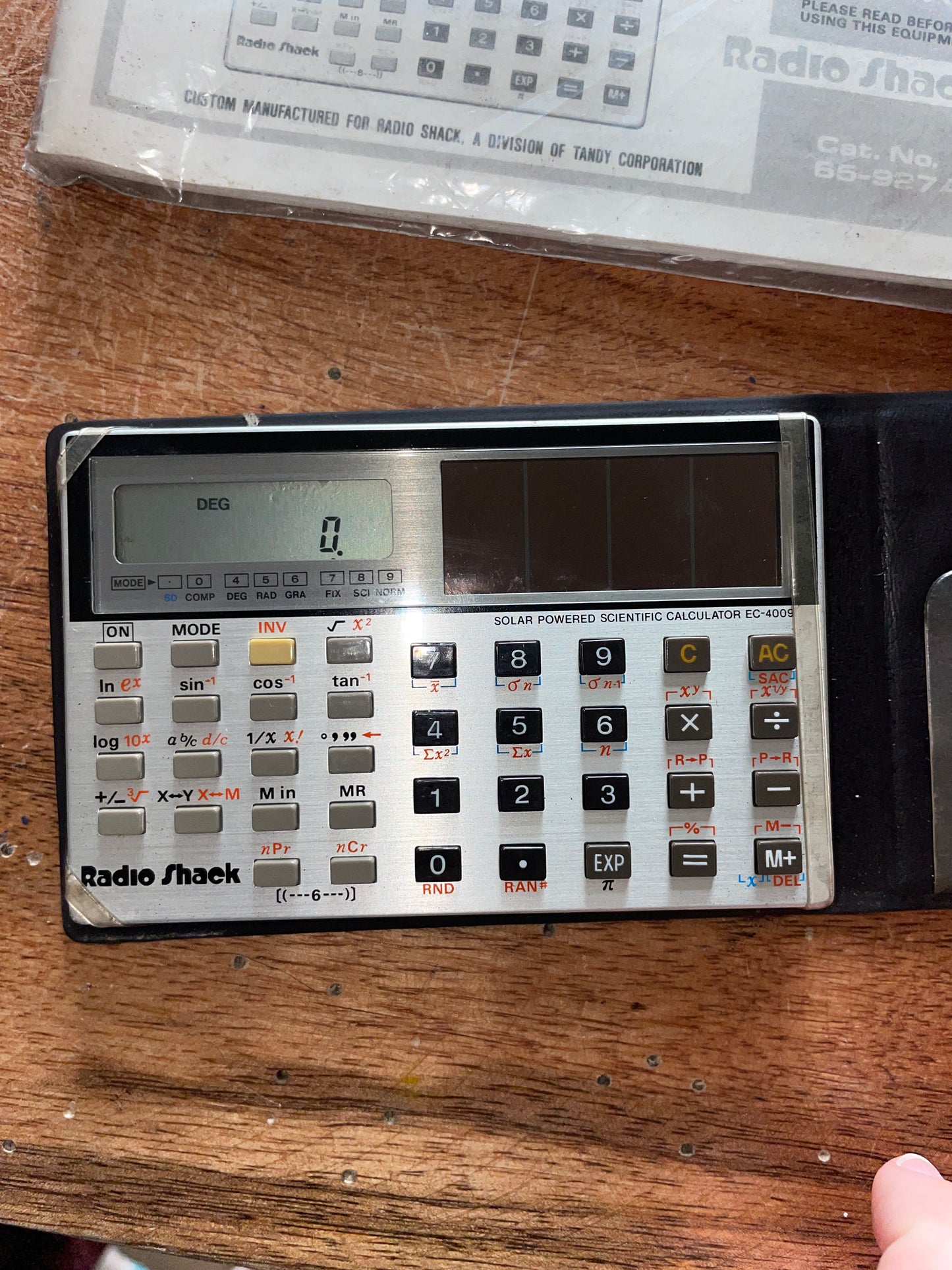 Vintage Radio Shack Solar Powered Calculator - NEW WORKS