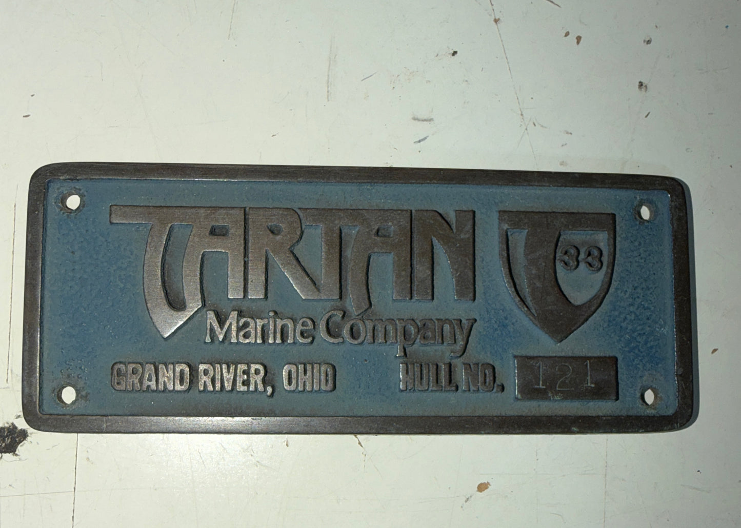 Solid Bronze Tartan 33 Buliders Plate