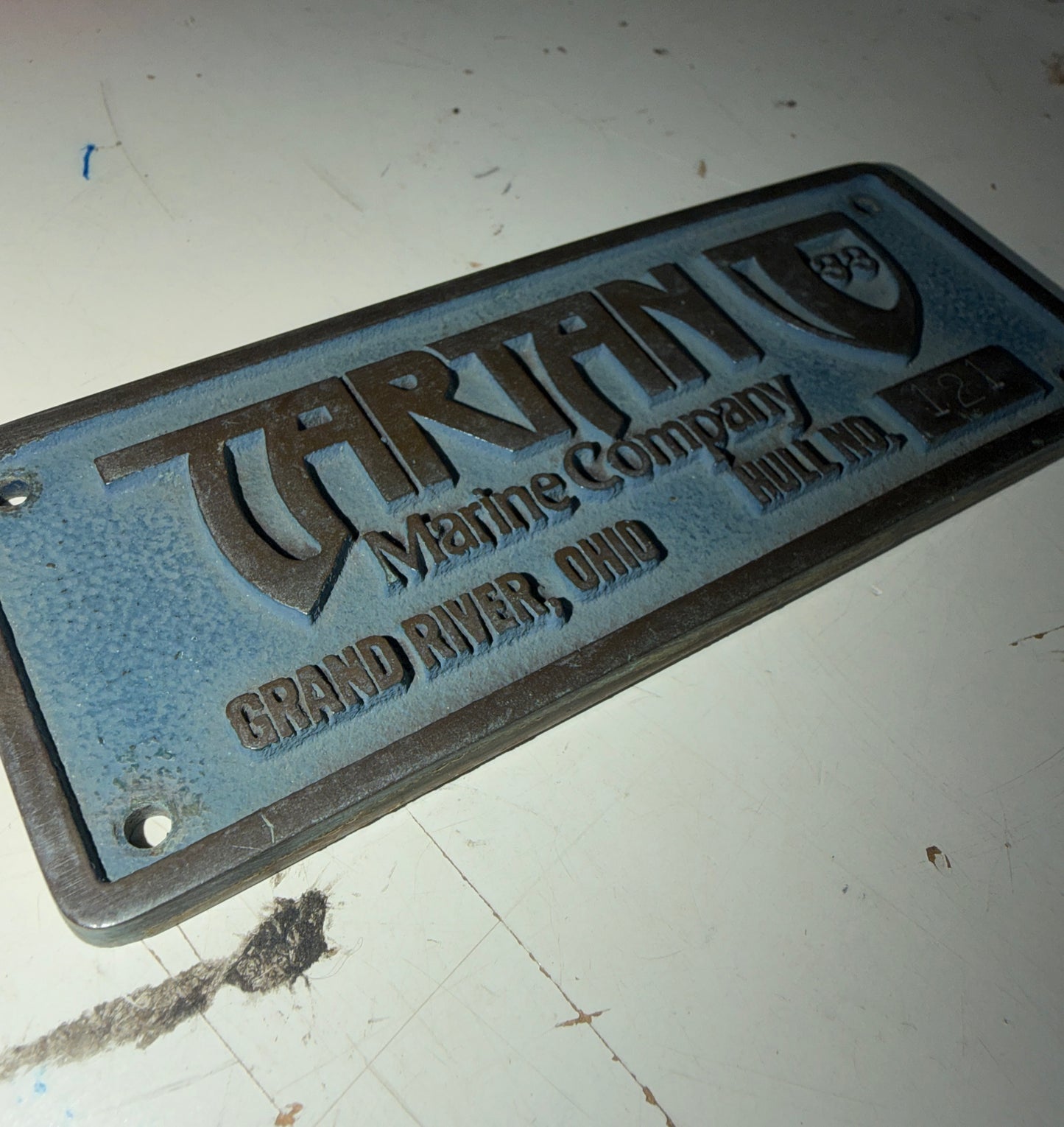 Solid Bronze Tartan 33 Buliders Plate