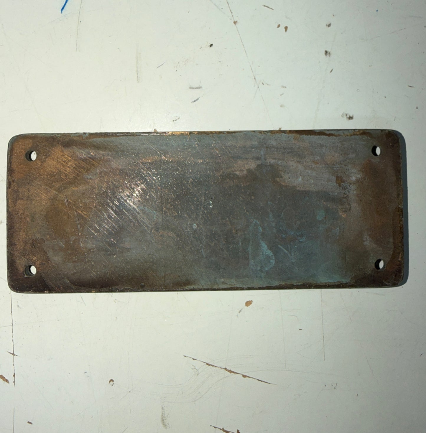 Solid Bronze Tartan 33 Buliders Plate