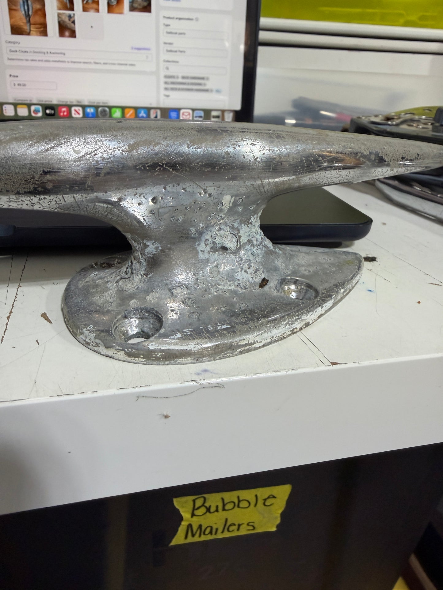 7 1/2” Chromed Bronze Torpedo Cleat