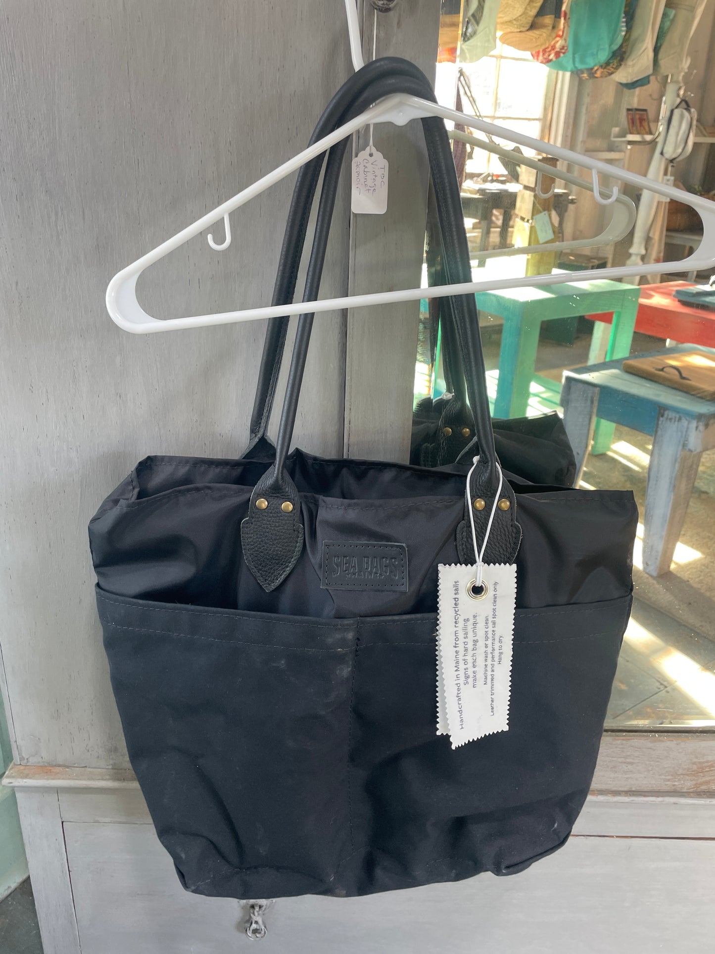 Seabags Maine Black Chebeague Diaper Bag - NEW