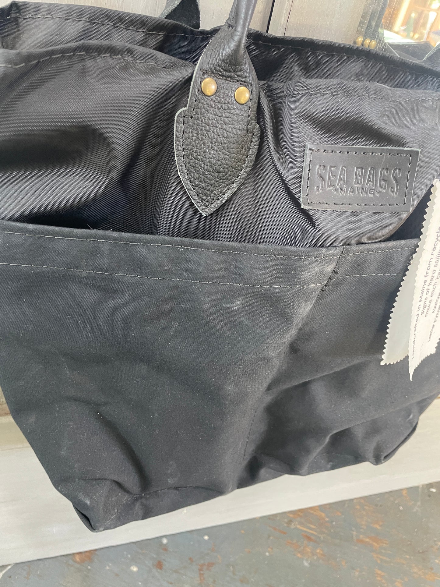 Seabags Maine Black Chebeague Diaper Bag - NEW