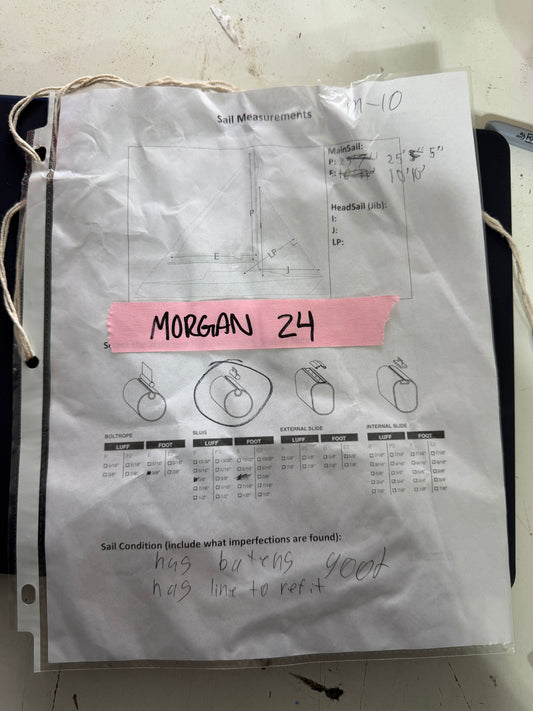 Morgan 24 Main Sail - 25'5" x 10'10"