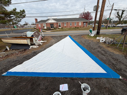Roller Furling Genoa Sail - 37' x 17'4" x 16'5" - AS IS CONDITION