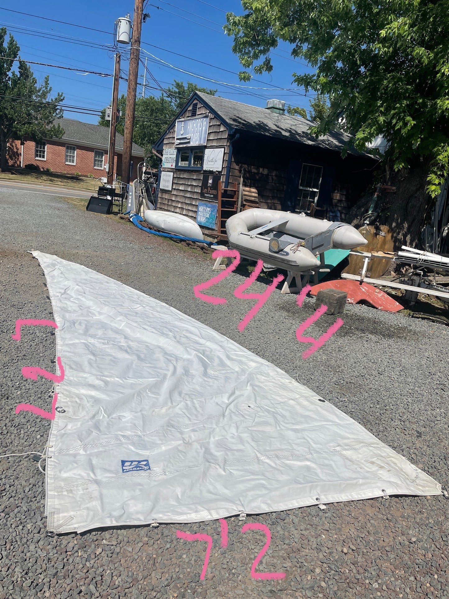 Main Sail - 7’2” x 22’7” x 24’4”