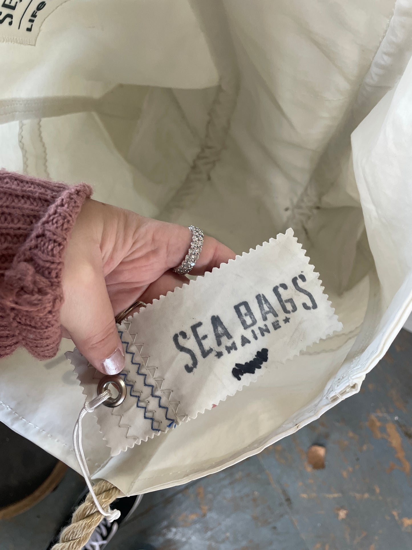 Seabags Maine Medium Life Is Good Sunrise Tote - NEW