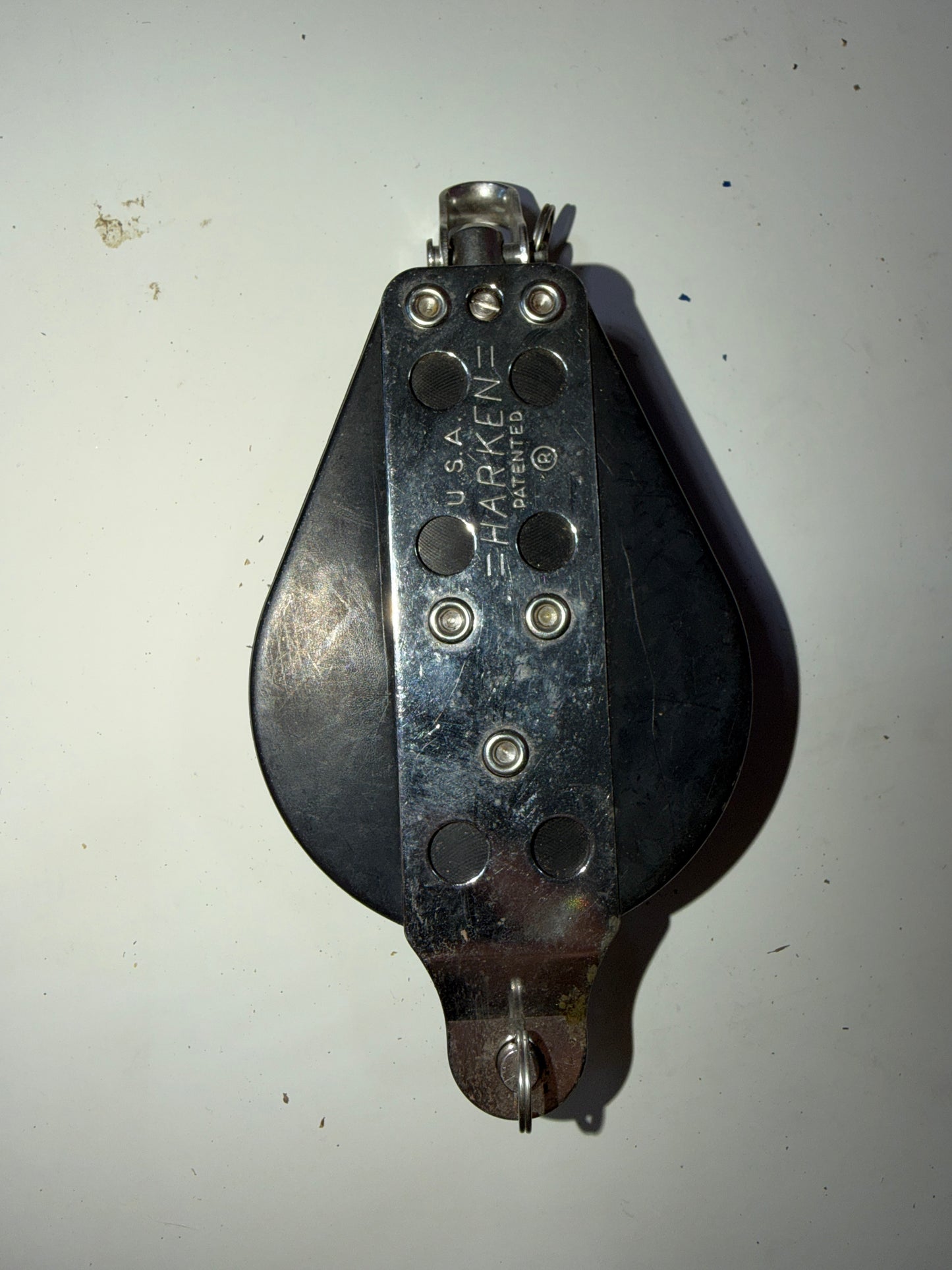 Large Harken Single Swivel Block 3” Sheave 5/8” Line With Shackle