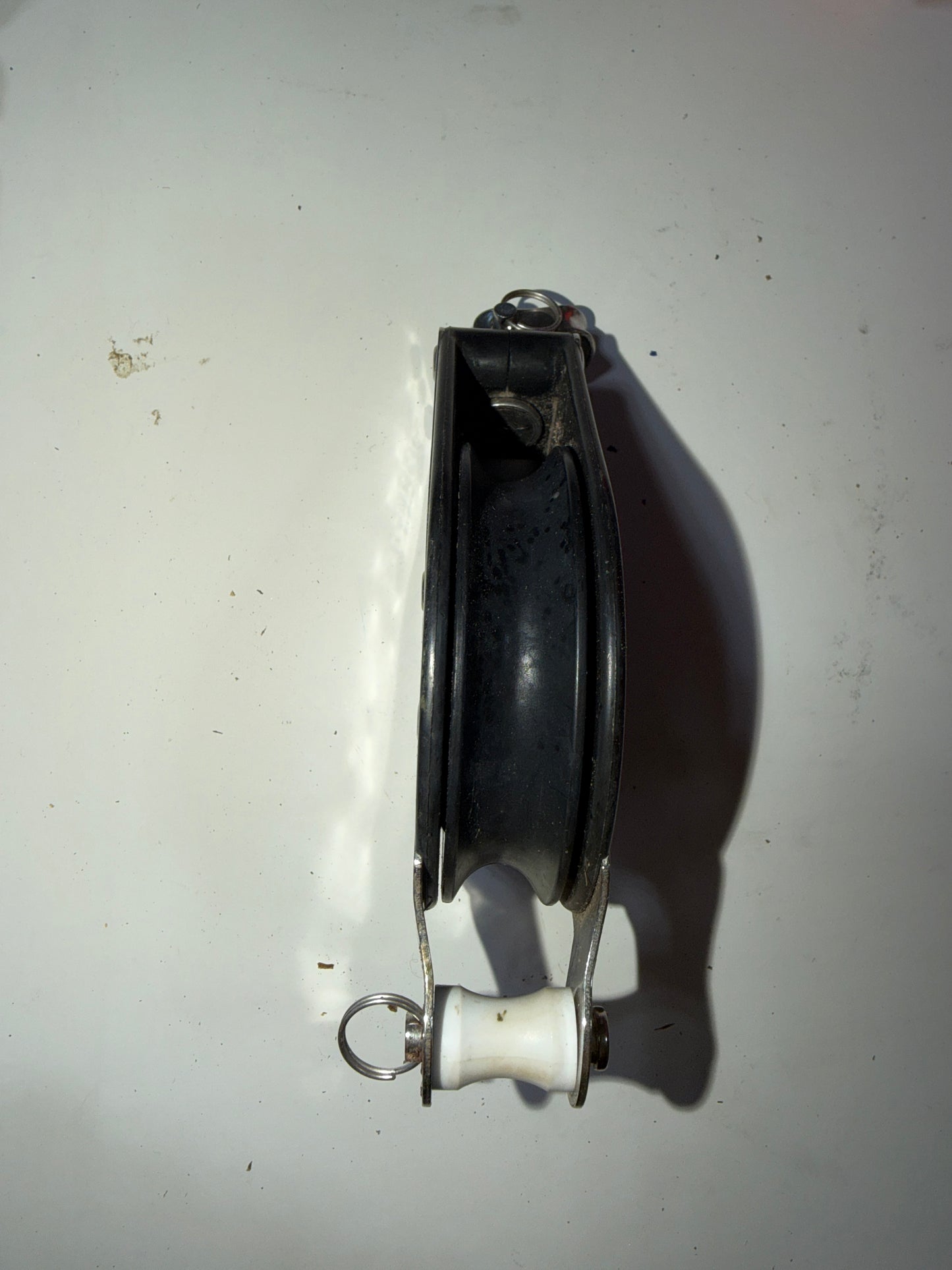 Large Harken Single Swivel Block 3” Sheave 5/8” Line With Shackle