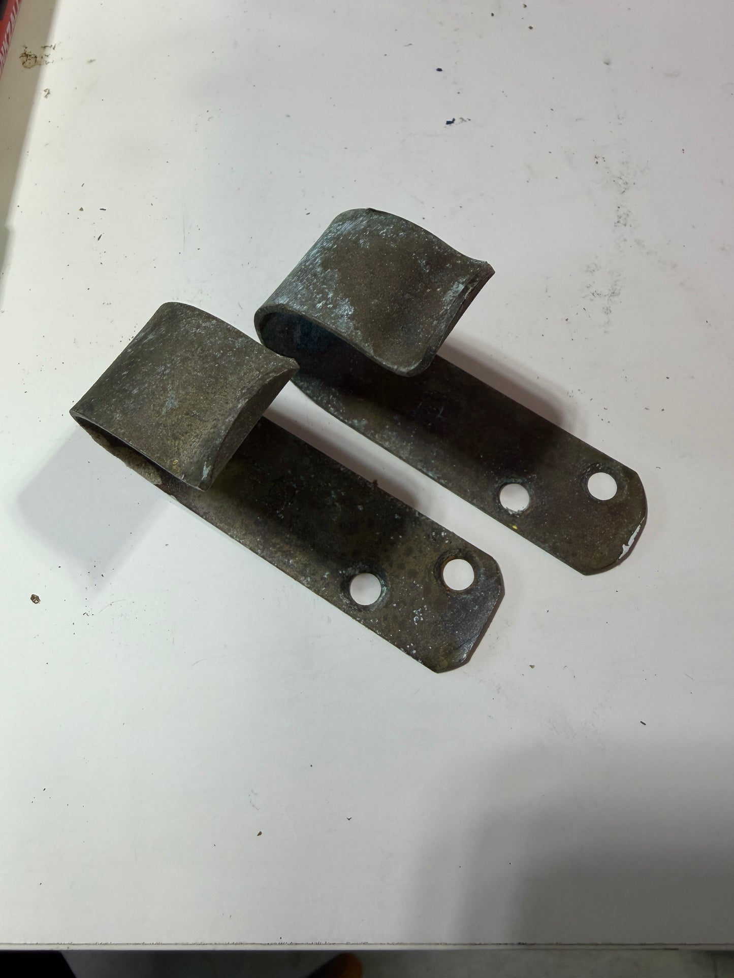 PAIR Wilcox Crittenden Brass Hooks