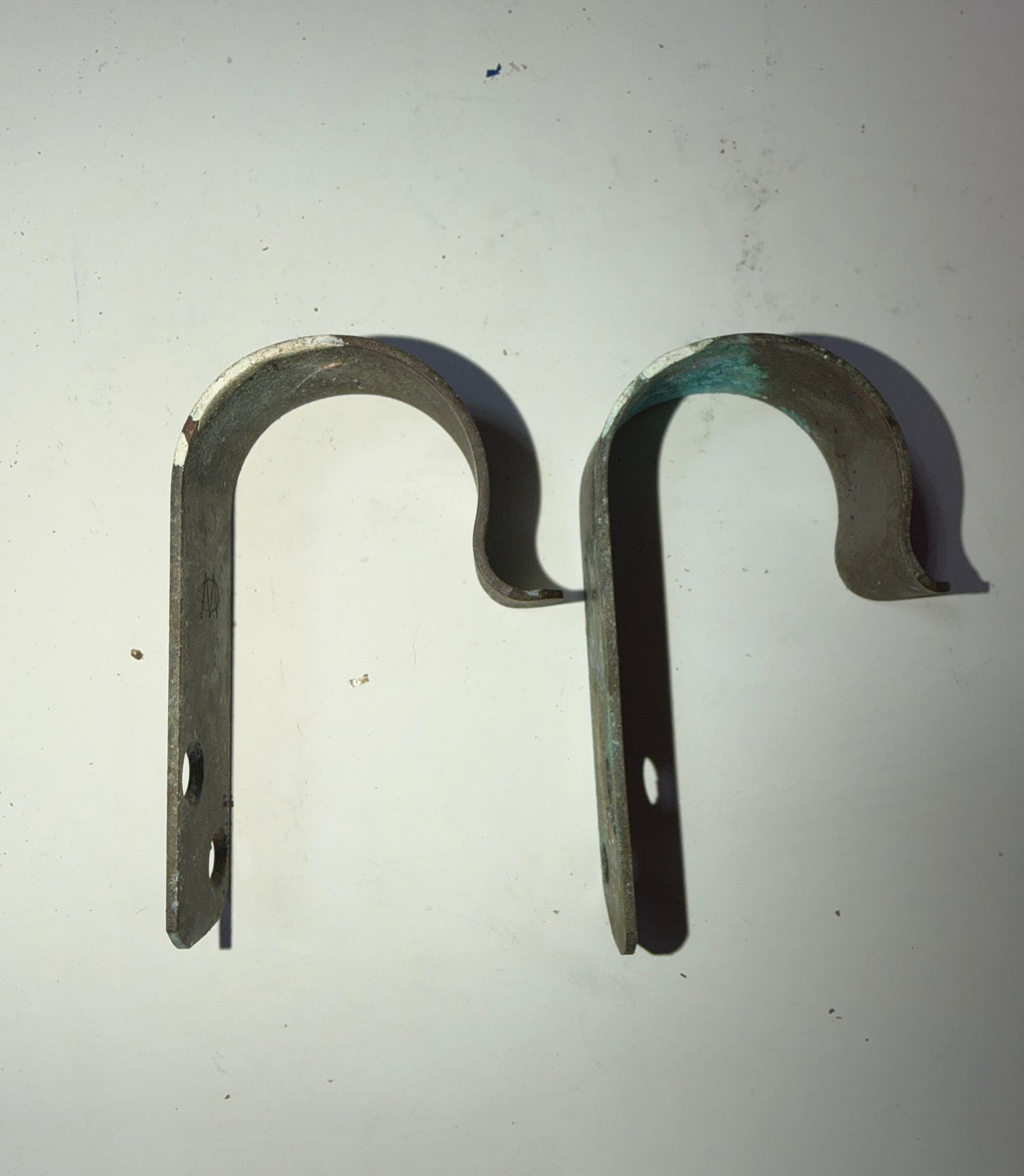 PAIR Wilcox Crittenden Brass Hooks