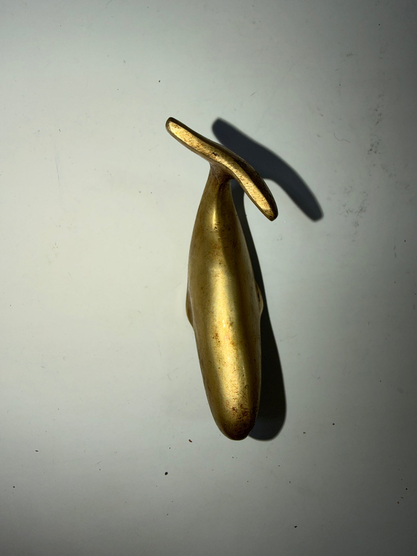 Decorative Brass Whale Figurine