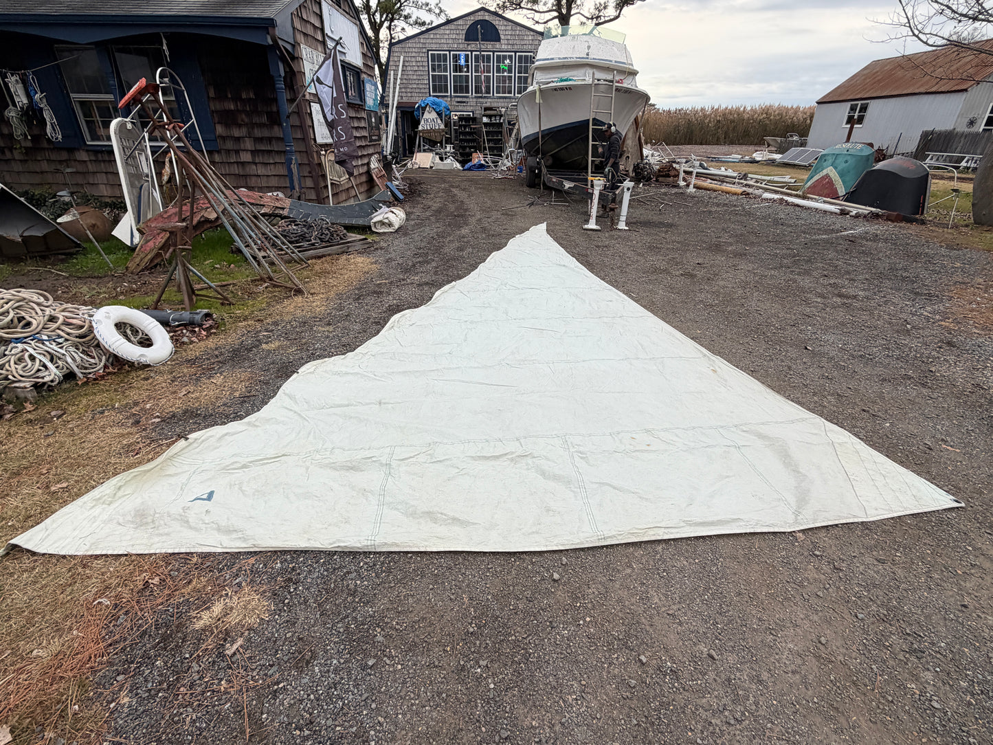 Tri Radial Jib Sail - 29'7" x 13'2" x 11'7"