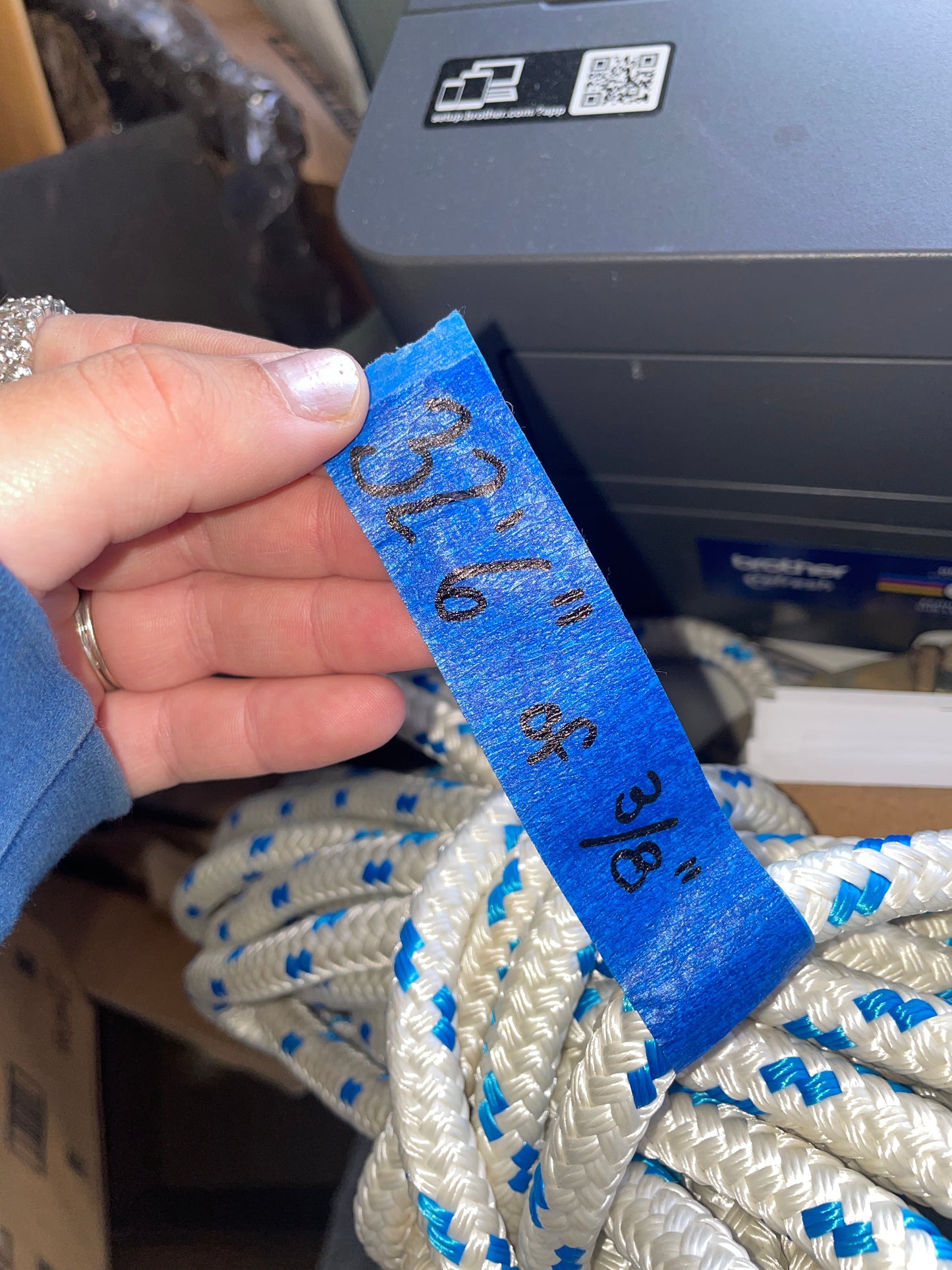 32’6” OF 3/8” Halyard Line
