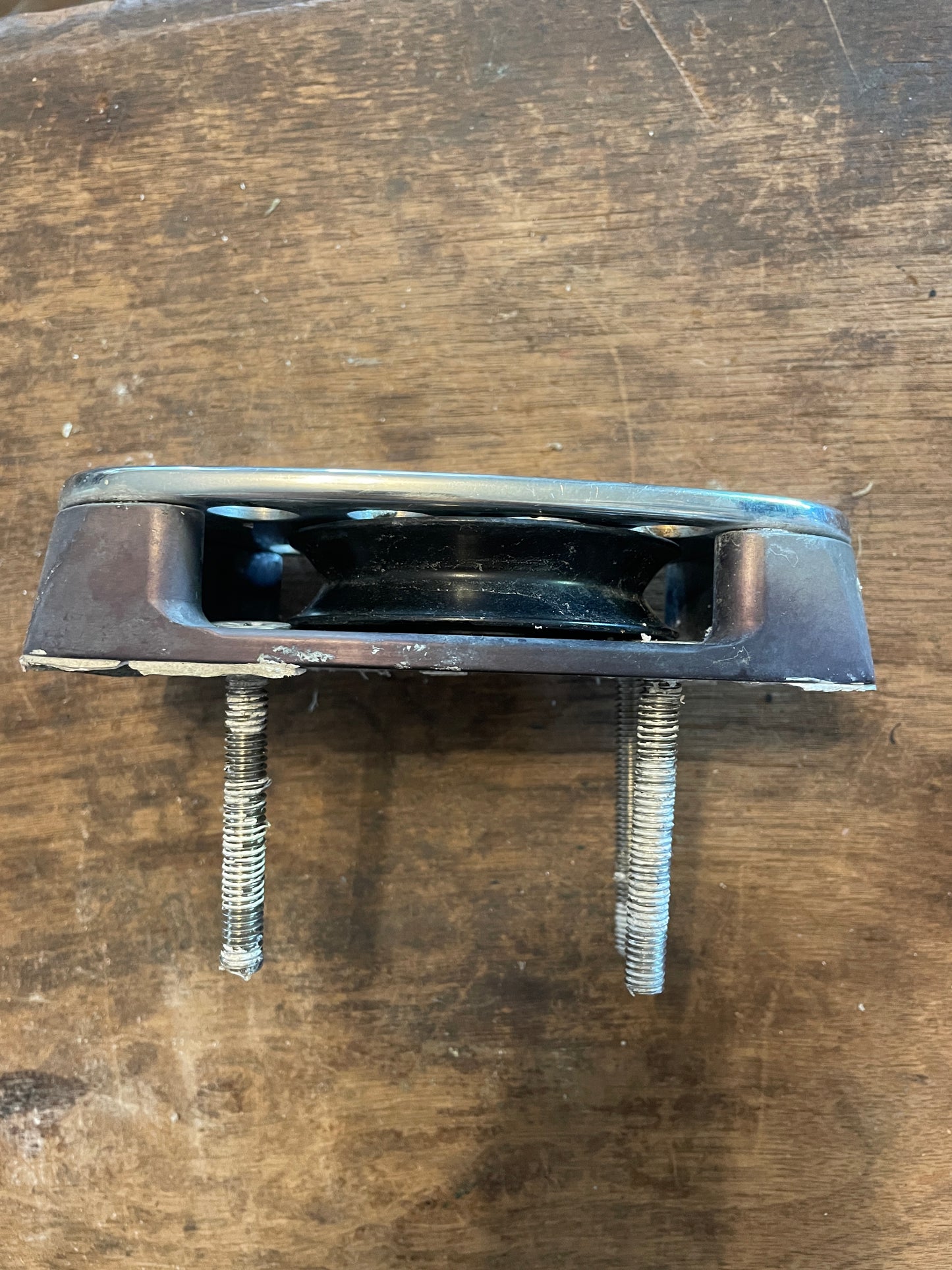 SS Big Boat Schaefer Foot Block - 3 3/8” Sheave - 5/8” Line