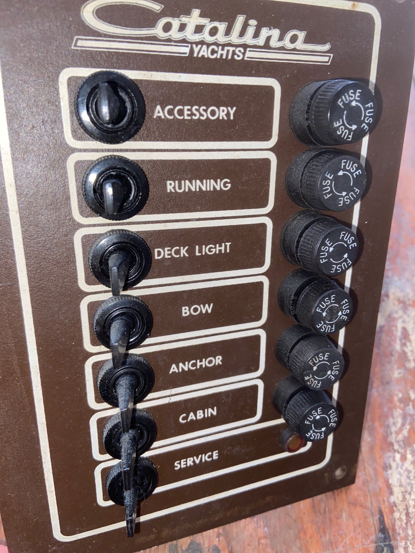 Catalina 25 7 Switch Panel