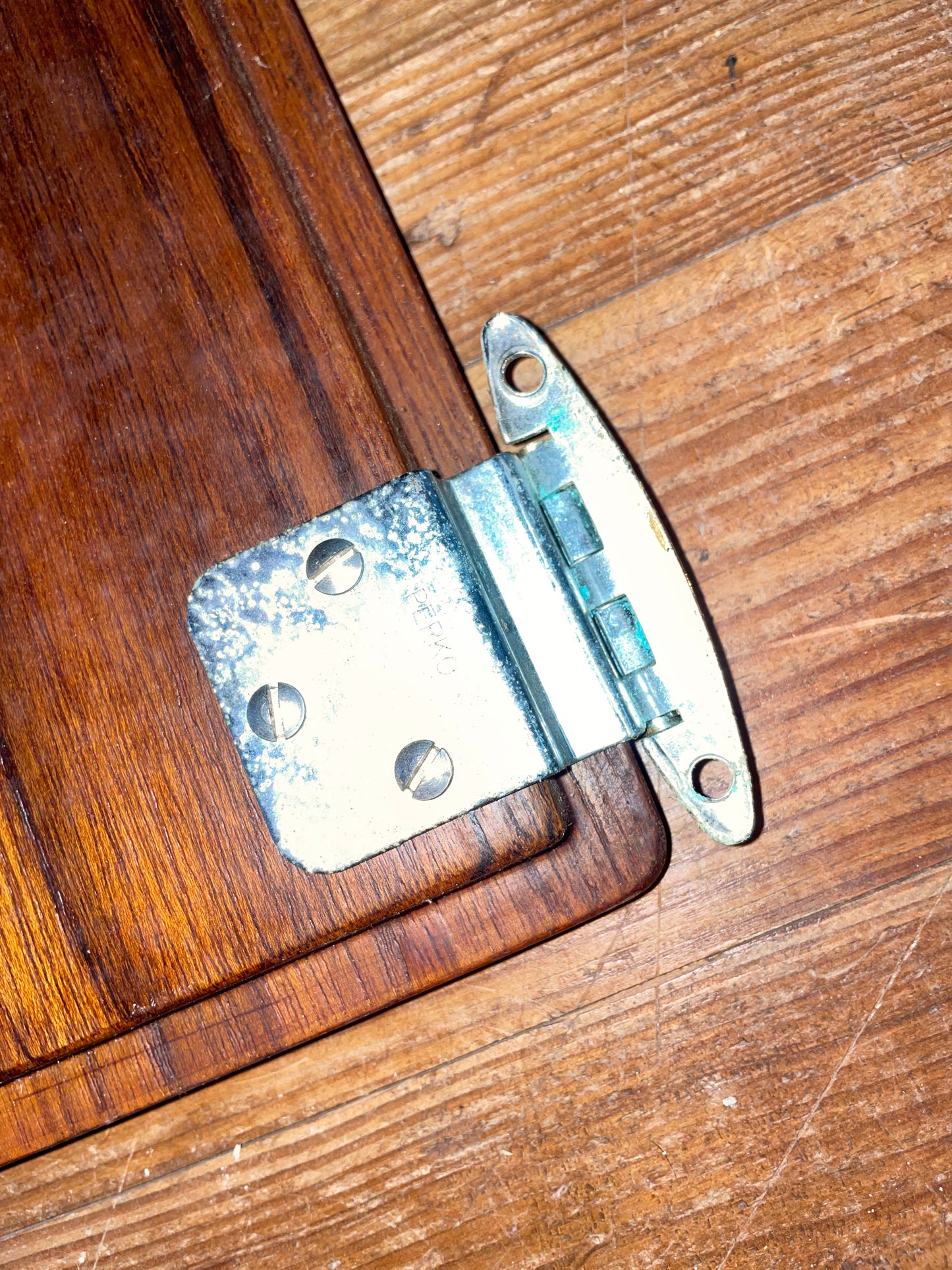 Sabre 42 Small Teak Interior Cabinet Door- ID 7 3/4” Long x 9 1/8” Wide #131