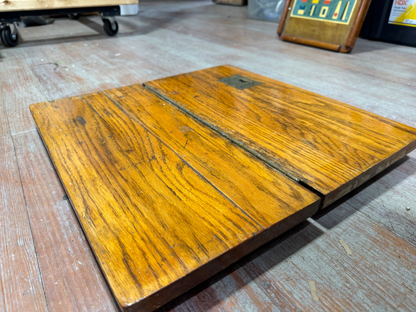 Folding Teak Hatch Board -- #245