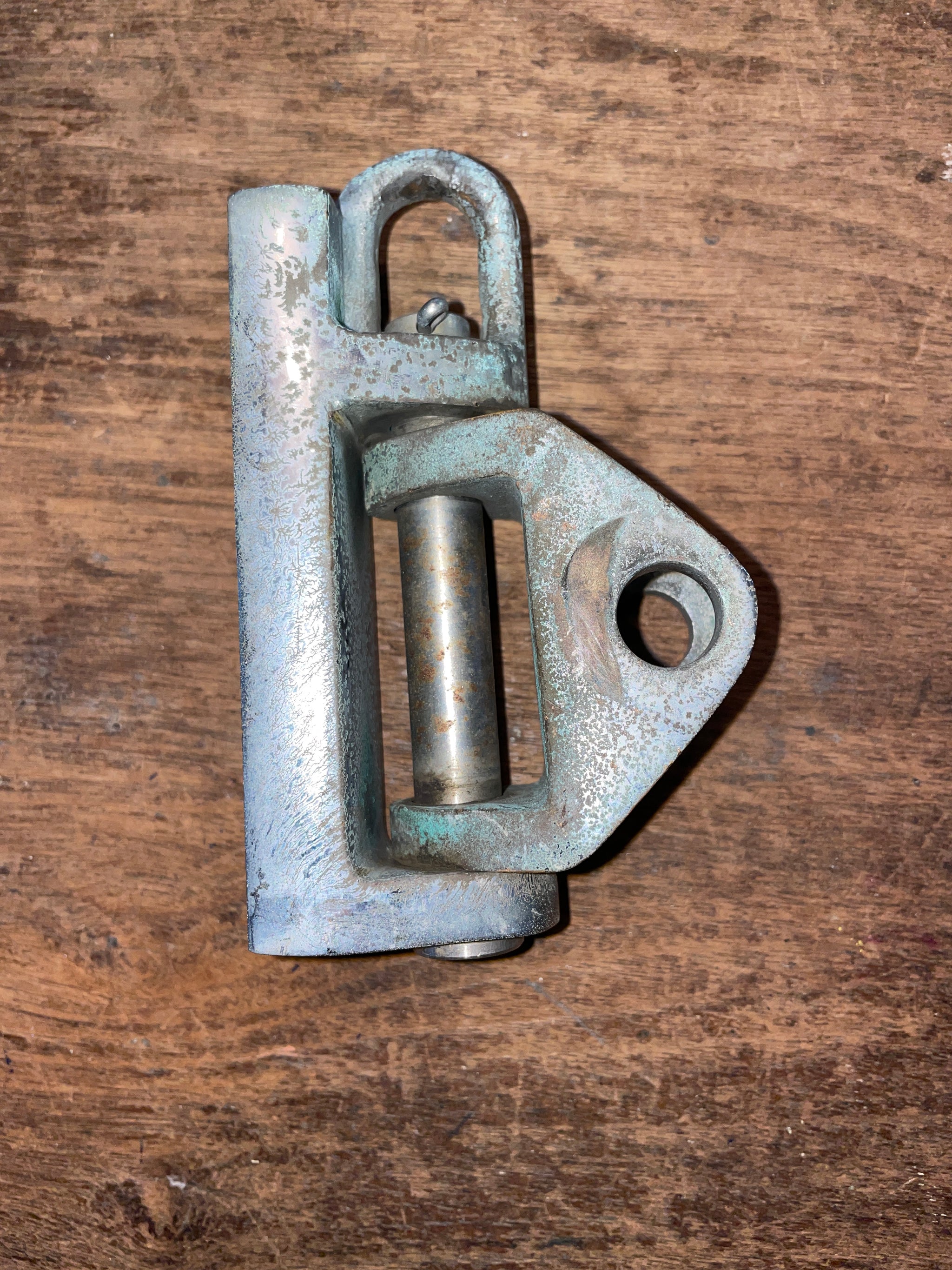 Chromed Bronze Gooseneck Slide For 1” Track & 1/2” Pin Sailboat Parts