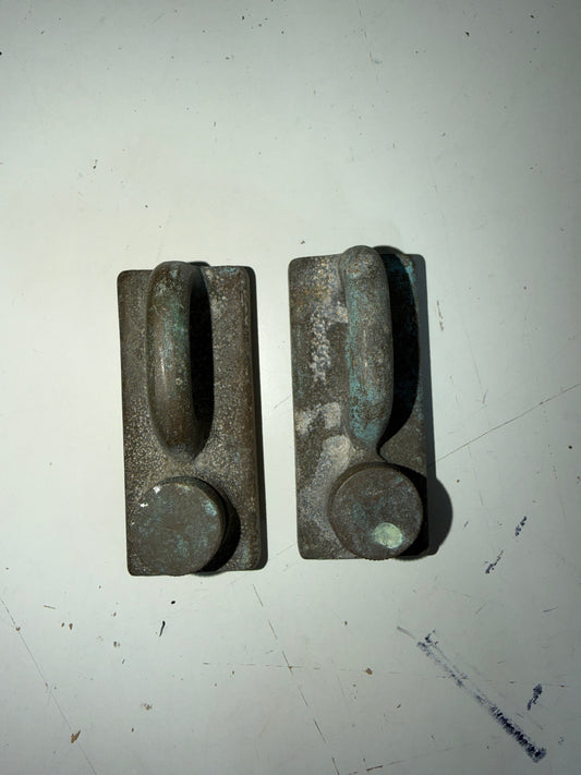 PAIR Bronzed 1 1/4" Screw Top Track Car