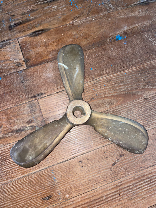 3 Blade Campbell Sailer Cupped Atomic 4 Propeller-D14 RH P8 For 1” Tapered  Keyed Shaft
