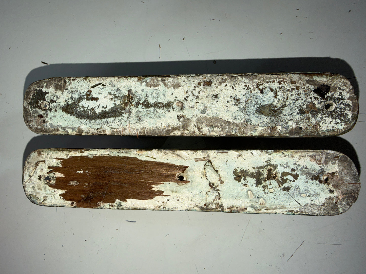 Solid  Bronze PAIR Of Chock Cleats - 9 1/2" Long