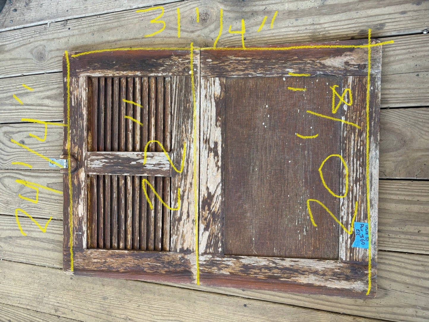 Irwin 25 2 Piece Companion Way Boards -- #19