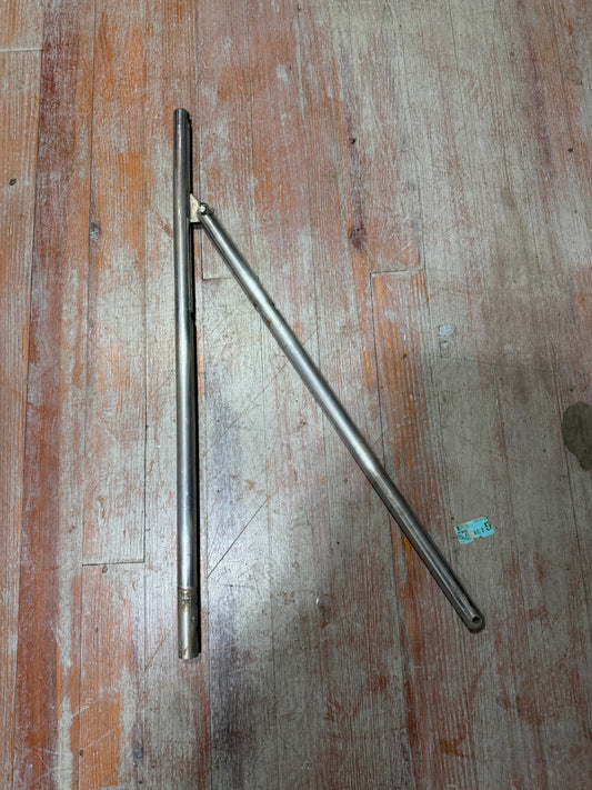 30 3/4" LONG - DOUBLE LIFELINE STAINLESS STEEL STANCHION GATE- NO BASE - RAFIKI 35